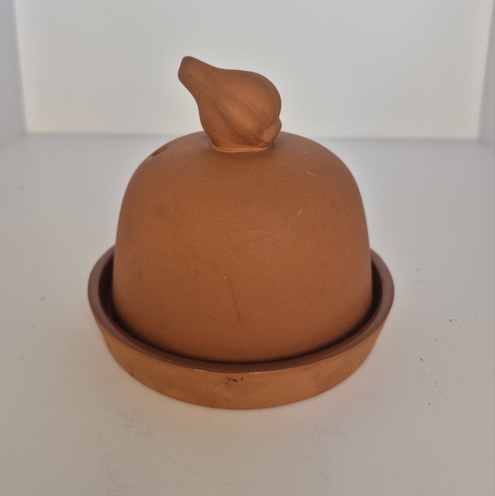 Vintage William Sonoma Terra Cotta Ceramic Garlic Baker